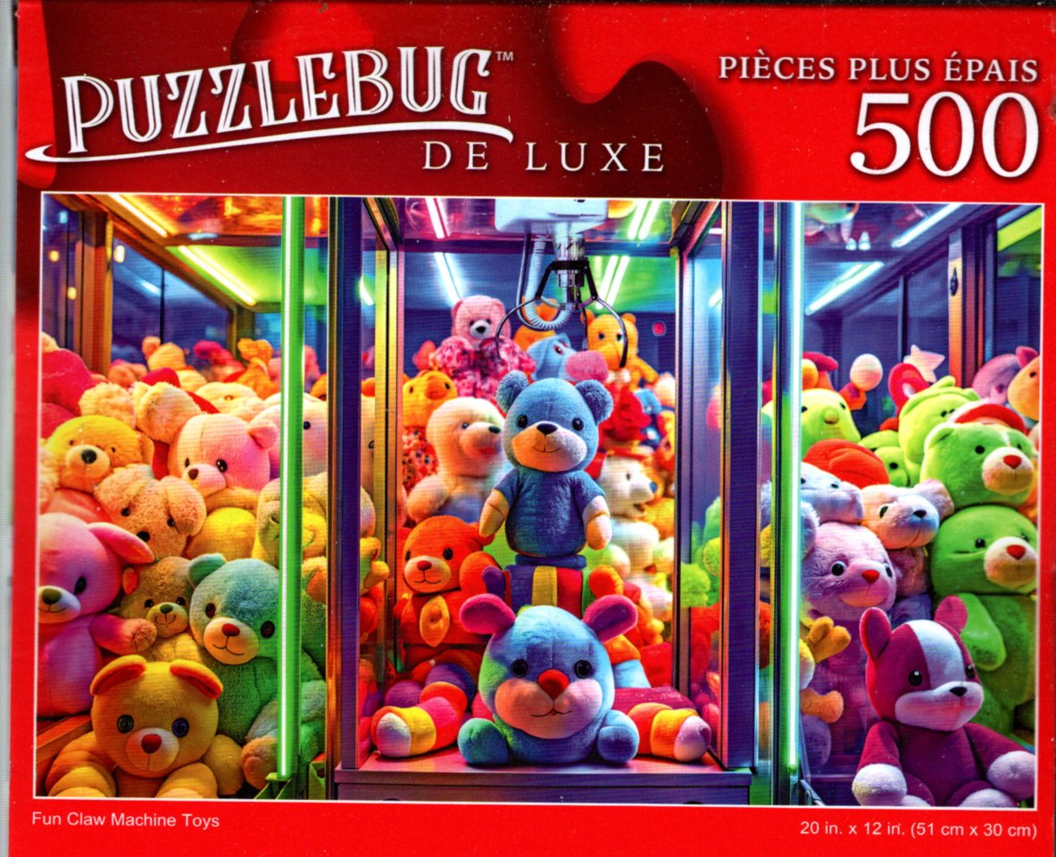 Fun Claw Machine Toys - 500 Pieces Deluxe Jigsaw Puzzle