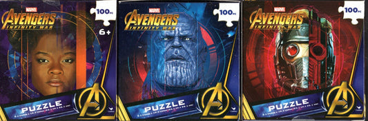 Marvel Avengers - 100 Pieces Jigsaw Puzzle (Set of 3)