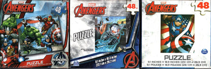 Marvel Avengers - 48 Piece Jigsaw Puzzle (Set of 3) v8