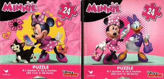 Disney Minnie - 24 Pieces Jigsaw Puzzle (Set of 2)