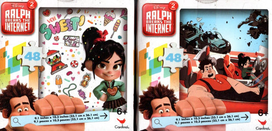 Ralph Breaks the Internet - 48 Pieces Jigsaw Puzzle (Set of 2)