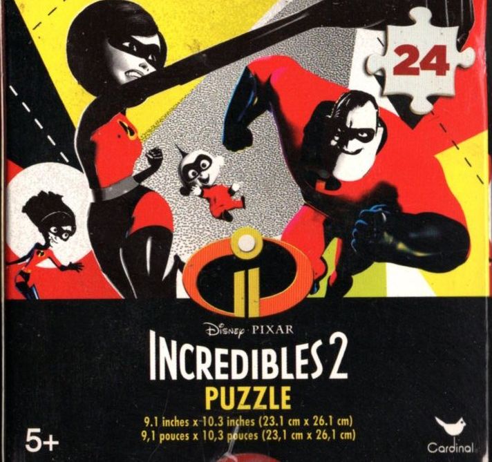 Disney Pixar Incredibles 2 - 24 Pieces Jigsaw Puzzle v4