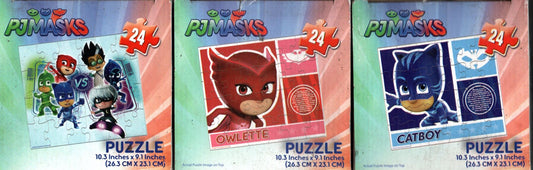 Disney Pixar PJ Masks - 24 Pieces Jigsaw Puzzle (Set of 3)