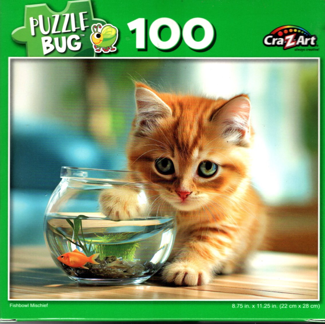 Fishbowl Mischief - 100 Piece Jigsaw Puzzle