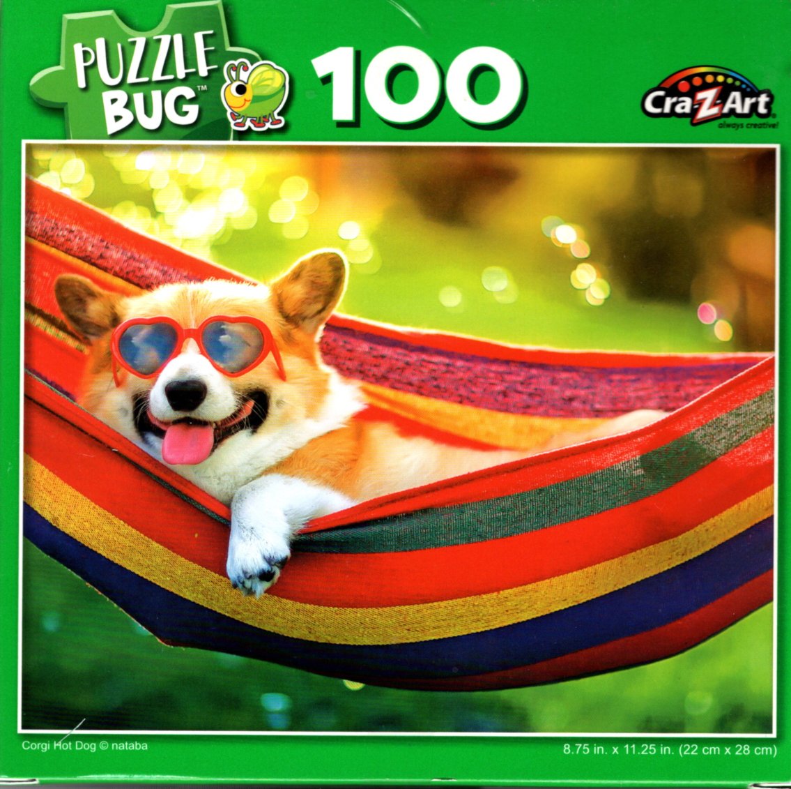 Corgi Hot Dog - 100 Piece Jigsaw Puzzle