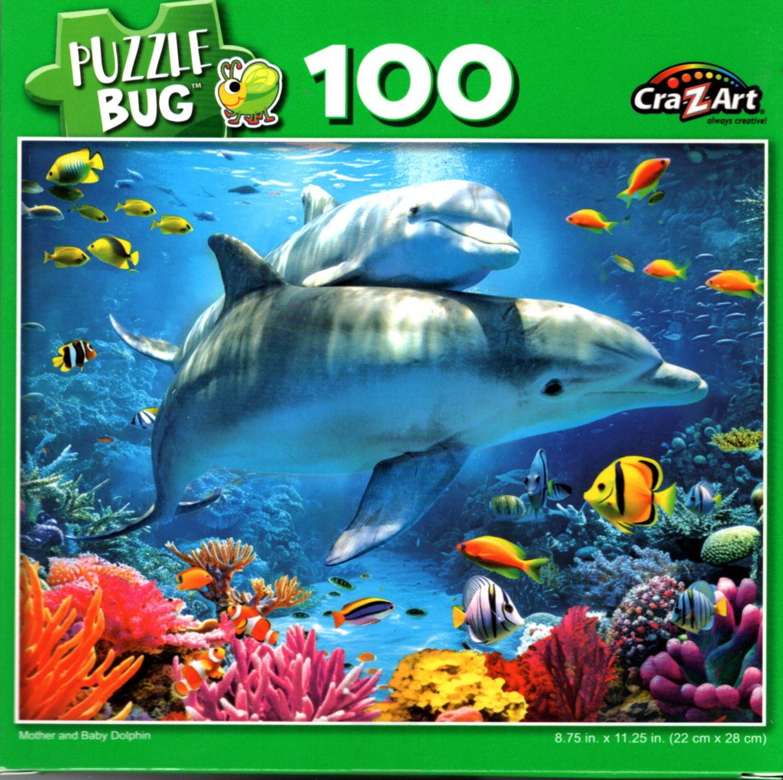 Mother and Baby Dolphin - 100 Piece Jigsaw Puzzle