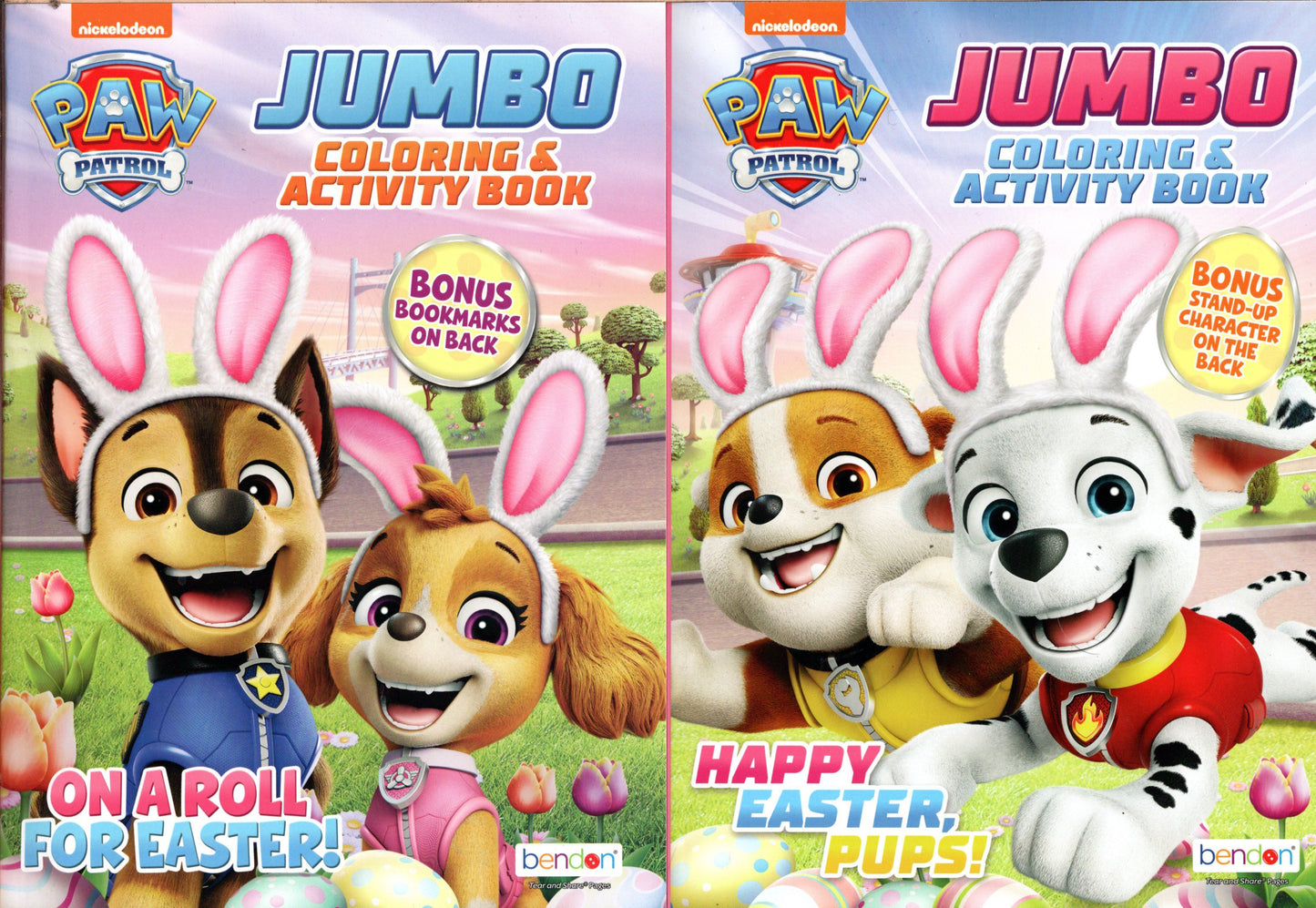 Paw Patrol On A Roll For Easter & Happy Easter, Pups! - Jumbo Coloring & Activity Book