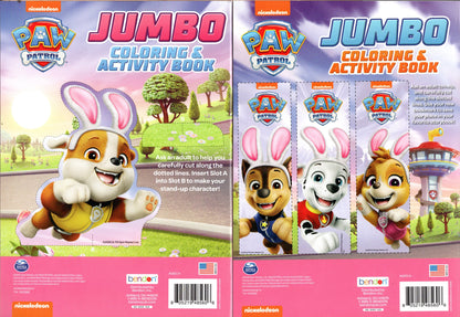 Paw Patrol On A Roll For Easter & Happy Easter, Pups! - Jumbo Coloring & Activity Book