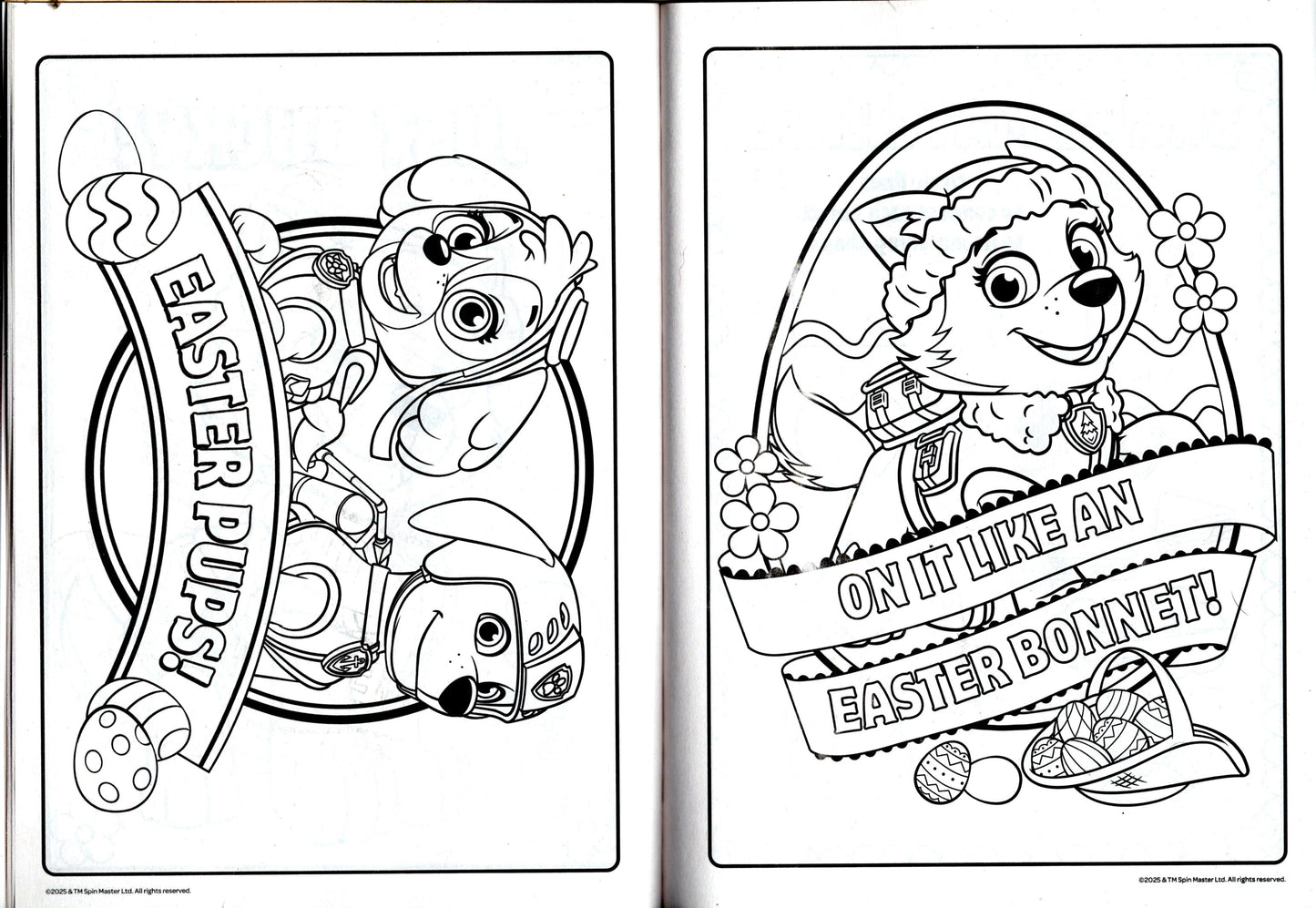 Paw Patrol On A Roll For Easter & Happy Easter, Pups! - Jumbo Coloring & Activity Book