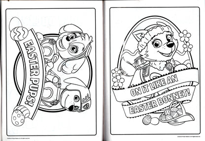 Paw Patrol On A Roll For Easter & Happy Easter, Pups! - Jumbo Coloring & Activity Book