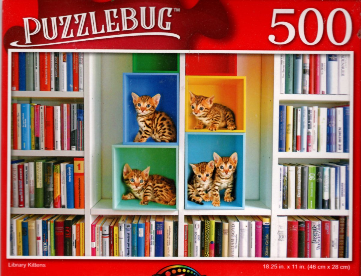 Library Kittens - 500 Pieces Jigsaw Puzzle