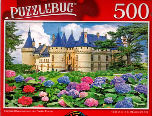 Fairytale Chaumont-sur-Loire Castle, France - 500 Pieces Jigsaw Puzzle