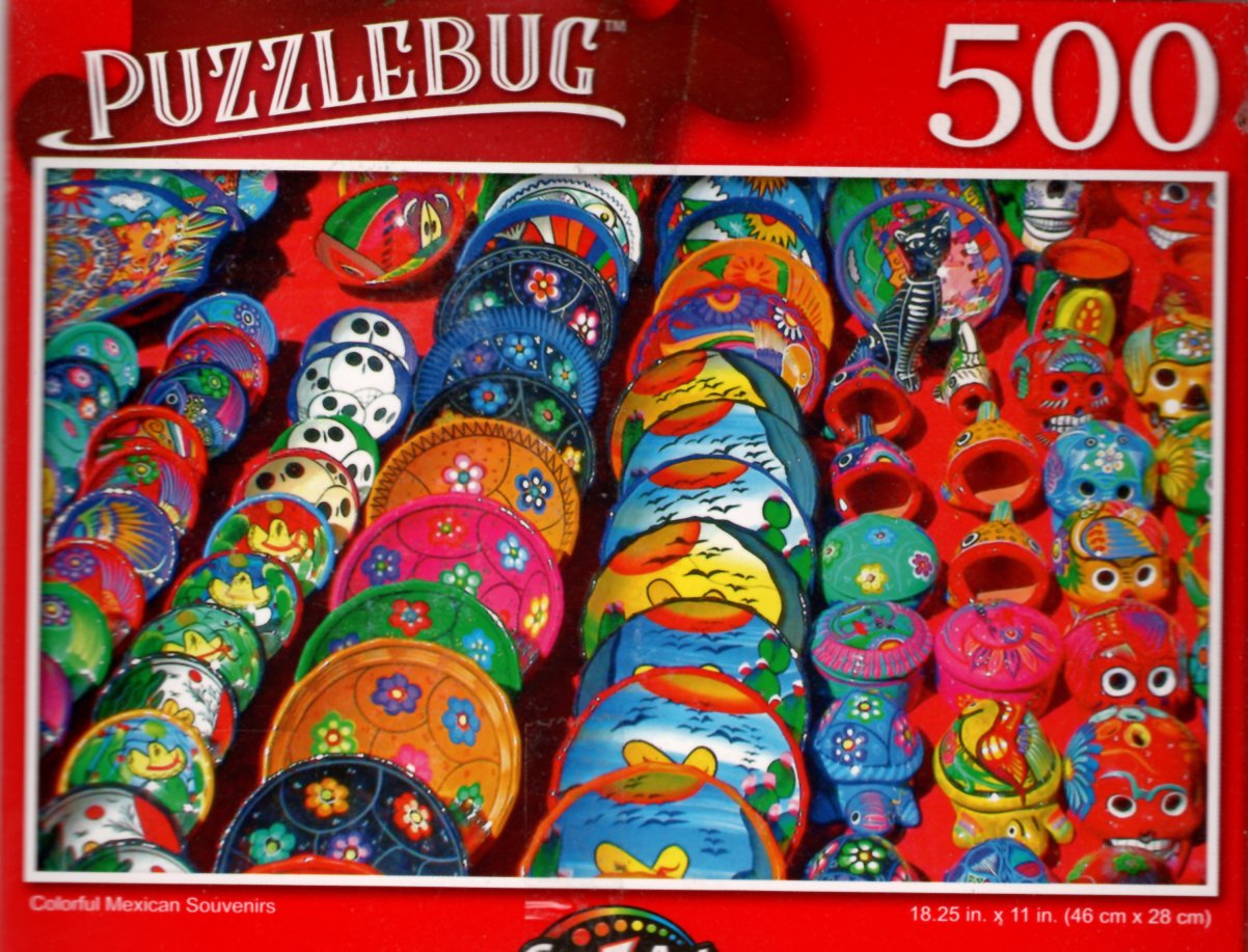 Colorful Mexican Souvenirs - 500 Pieces Jigsaw Puzzle