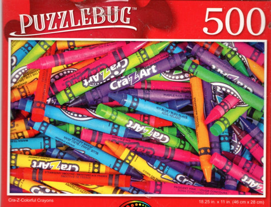 Colorful Crayons - 500 Pieces Jigsaw Puzzle