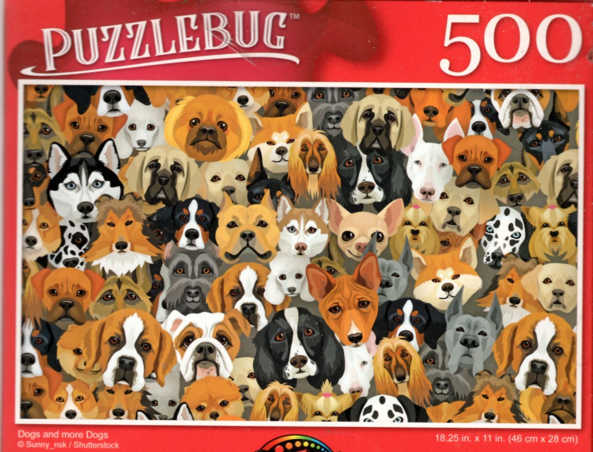 Dogs and More Dogs - 500 Pieces Jigsaw Puzzle