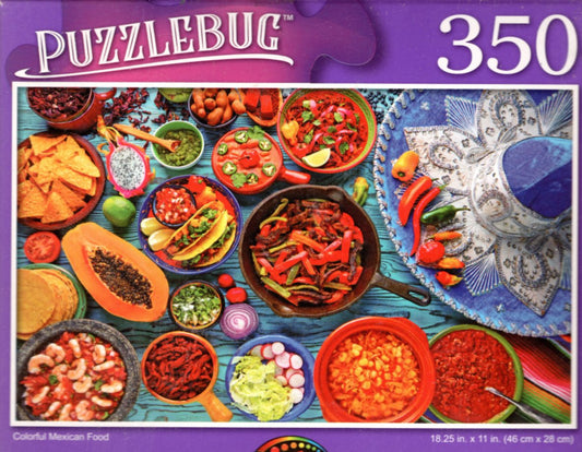 Colorful Mexican Food - 350 Pieces Jigsaw Puzzle