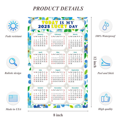 2025 Peel & Stick Calendar - Today is my Lucky Day Removable - 014