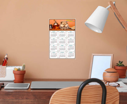 2025 Peel & Stick Calendar - Today is my Lucky Day Removable - Dogs 019 (12"x 8")