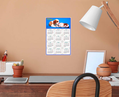 2025 Peel & Stick Calendar - Today is my Lucky Day Removable - Dogs 011 (9"x 6")