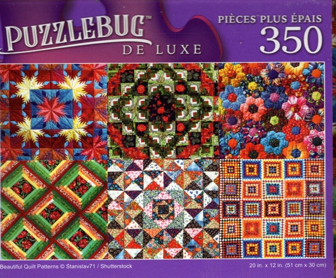 Beautiful Quilt Patterns - 350 Pieces Deluxe Jigsaw Puzzle