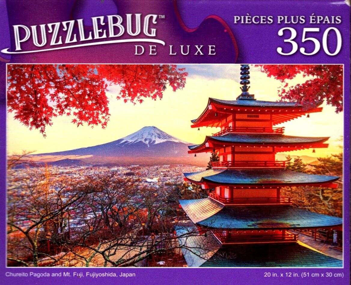 Chureito Pagoda and Mt. Fuji, Fujiyoshida, Japan - 350 Deluxe Jigsaw Puzzle