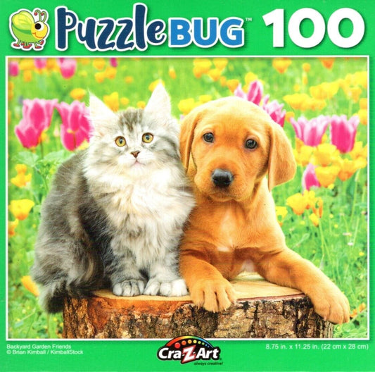 Backyard Garden Friends - 100 Pieces Jigsaw Puzzle