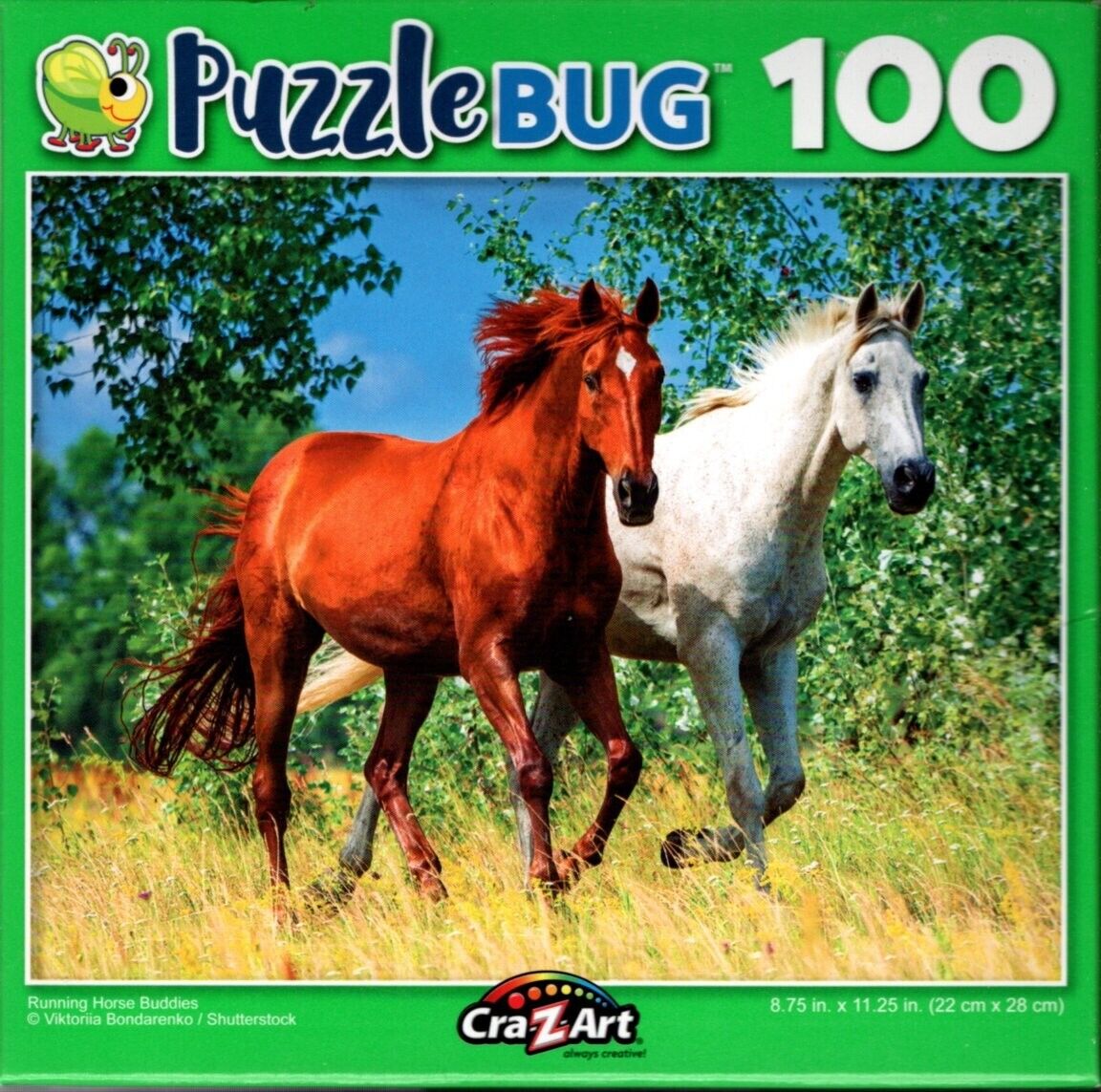 Running Horse Buddies - 100 Pieces Jigsaw Puzzle