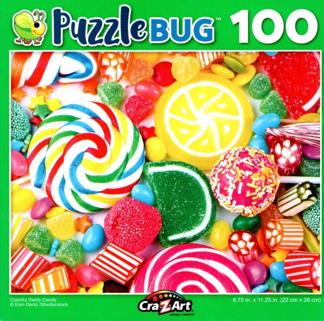 Colorful Swirly Candy - 100 Pieces Jigsaw Puzzle