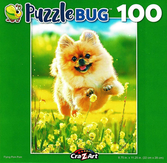 Puzzlebug Flying Pom Pom - 100 Pieces Jigsaw Puzzle