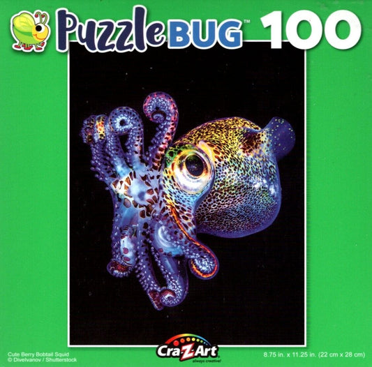 Cute Berry Bobtail Squid - 100 Pieces Jigsaw Puzzle