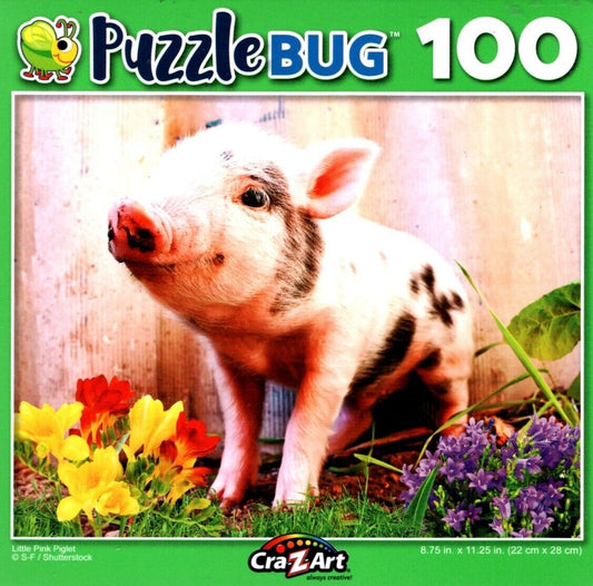 Little Pink Piglet - 100 Pieces Jigsaw Puzzle