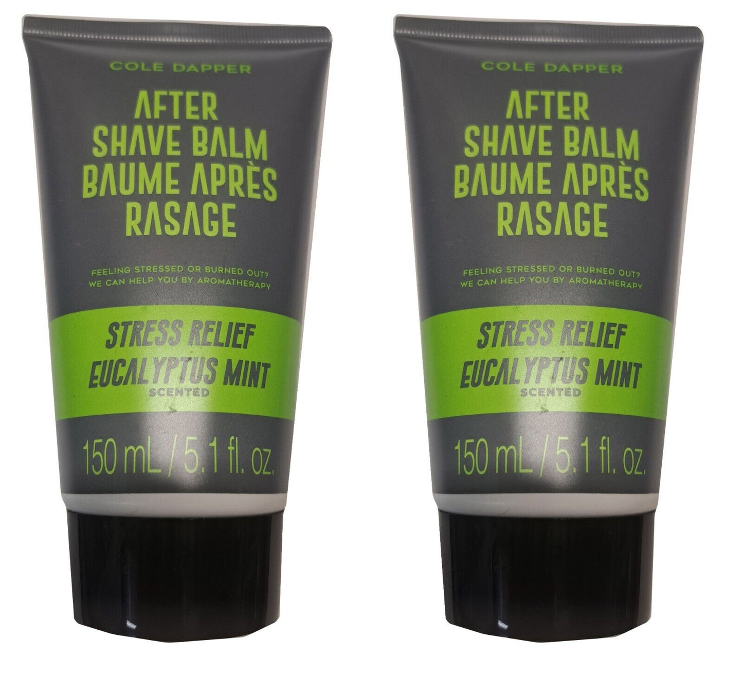 After Shave Balm - Stress Relief Eucalyptus Mint 5.1fl.oz/150ml (Set of 2 Pack)