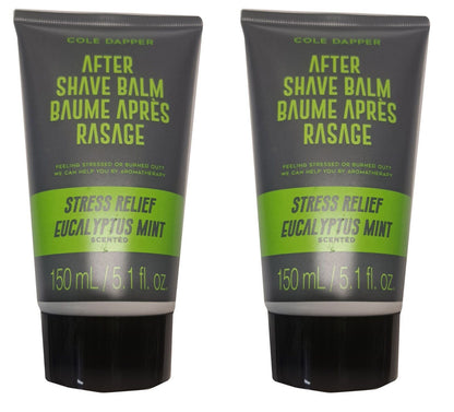 After Shave Balm - Stress Relief Eucalyptus Mint 5.1fl.oz/150ml (Set of 2 Pack)