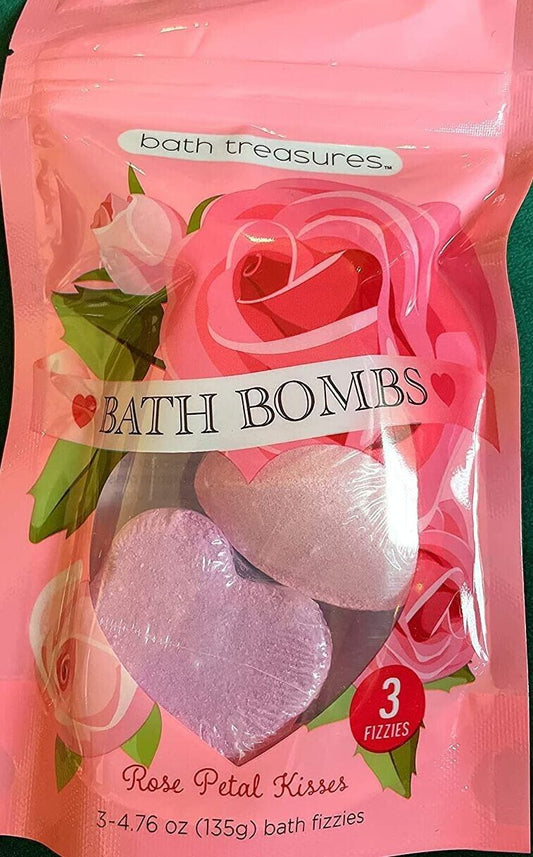 bath treasures, Bath Bombs (Rose Petal Kisses)