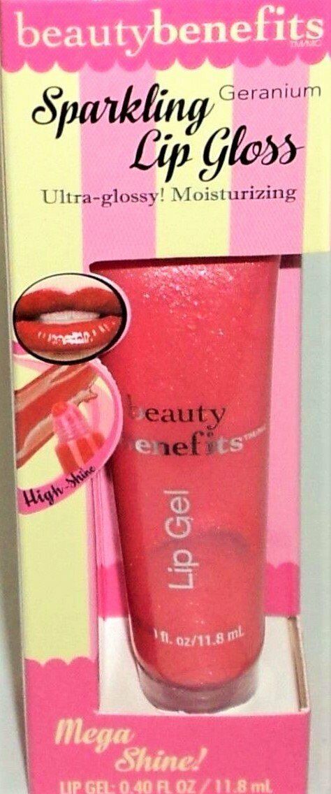 Beauty Benefits Sparkling Lip Gel - Geranium