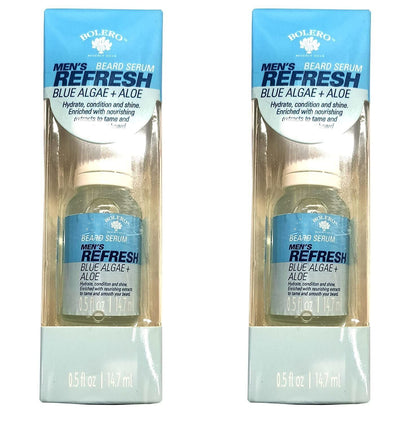 Bolero Beverly Hills Men`s Refresh Beard Serum - Blue Algae & Aloe 0.5fl oz Set