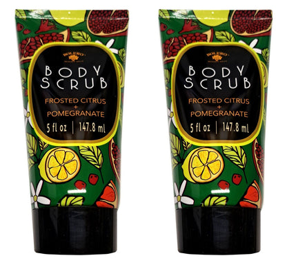 Bolero Body Scrub Frosted Citrus & Pomegranate 5fl oz. 147,8ml (Set of 2 Pack)