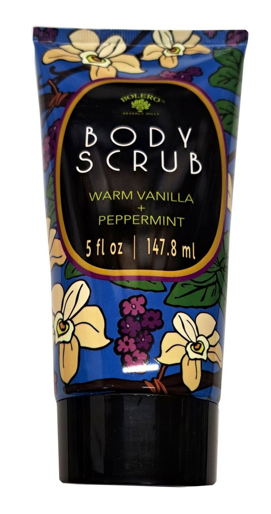 Bolero Body Scrub Warm Vanilla & Peppermint 5fl oz, 147,8ml