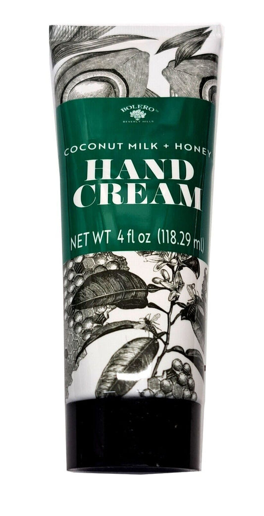 Bolero Hand Cream Coconut Milk & Honey 4fl oz, 118,29ml