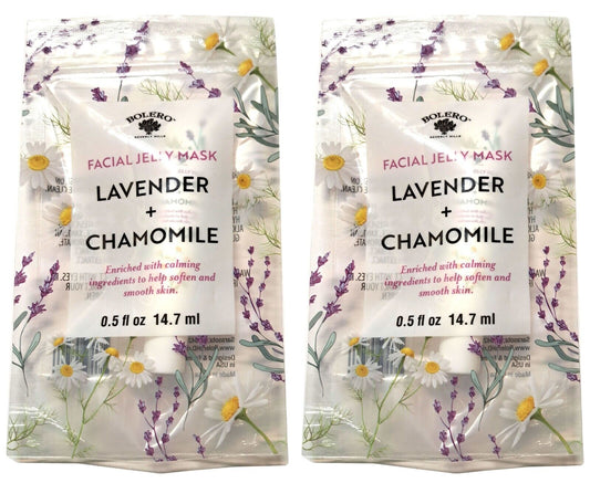 Bolero Jelly Facial Mask Lavender + Chamomile 1fl oz 29.5ml (Set of 2)