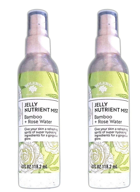 Bolero Jelly Nutrient Mist Bamboo + Rose Water 4fl oz 118.2ml (Set of 2 Pack)