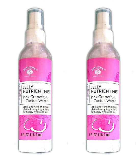 Bolero Jelly Nutrient Mist Pink Grapefruit + Cactus Water 4fl oz 118.2ml (Set of 2 Pack)