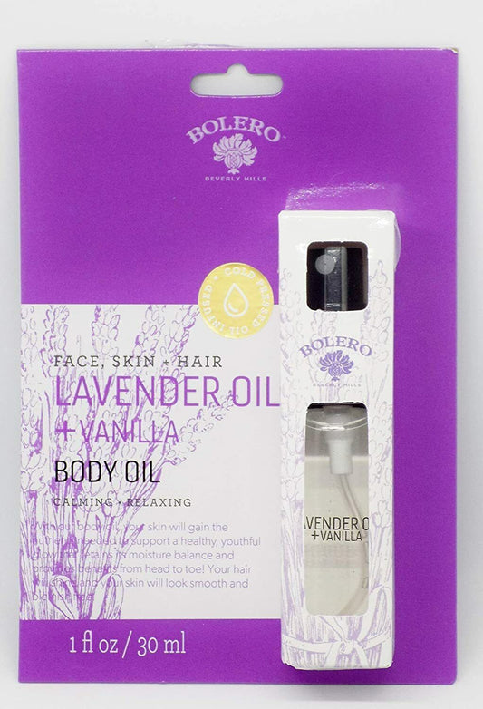 Bolero Lavender Oil & Vanilla Body Oil