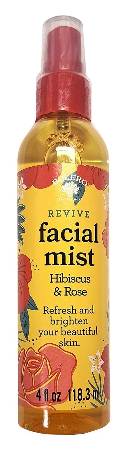 Bolero Revive Facial Mist Hibiscus & Rose 4fl oz