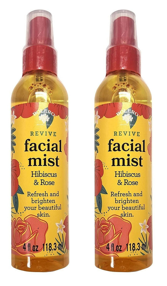 Bolero Revive Facial Mist Hibiscus & Rose 4fl oz Set of 2