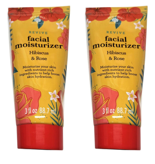 Bolero Revive Facial Moisturizer Hibiscus & Rose 3fl oz, 88,7ml (set of 2 Pack)