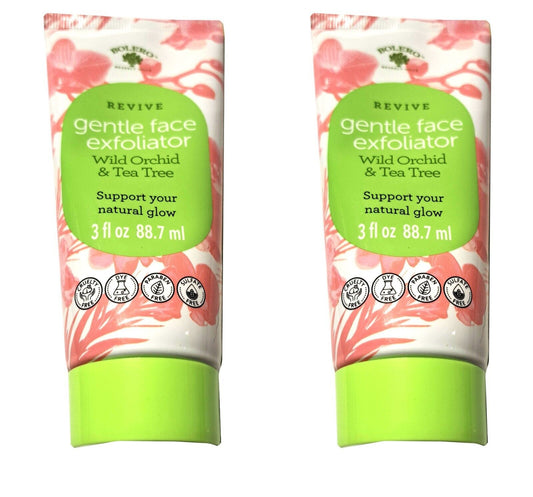 Bolero Revive Gentle Face Exfoliator - Wild Orchid & Tea Tree 3fl oz (Set of 2)