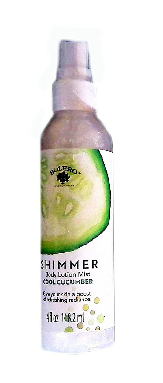 Bolero Shimmer Body Lotion Mist - Cool Cucumber 4fl oz 118.2ml