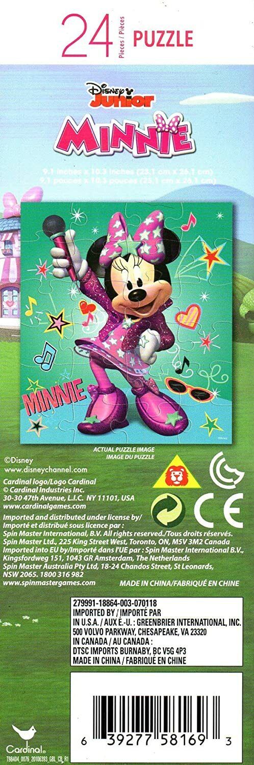 Disney Junior Minnie - 24 Pieces Jigsaw Puzzle (Set of 2)