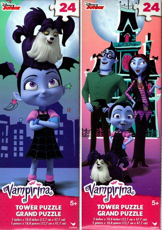 Disney Junior Vampirina - 24 Piece Tower Jigsaw Puzzle - Set of 2